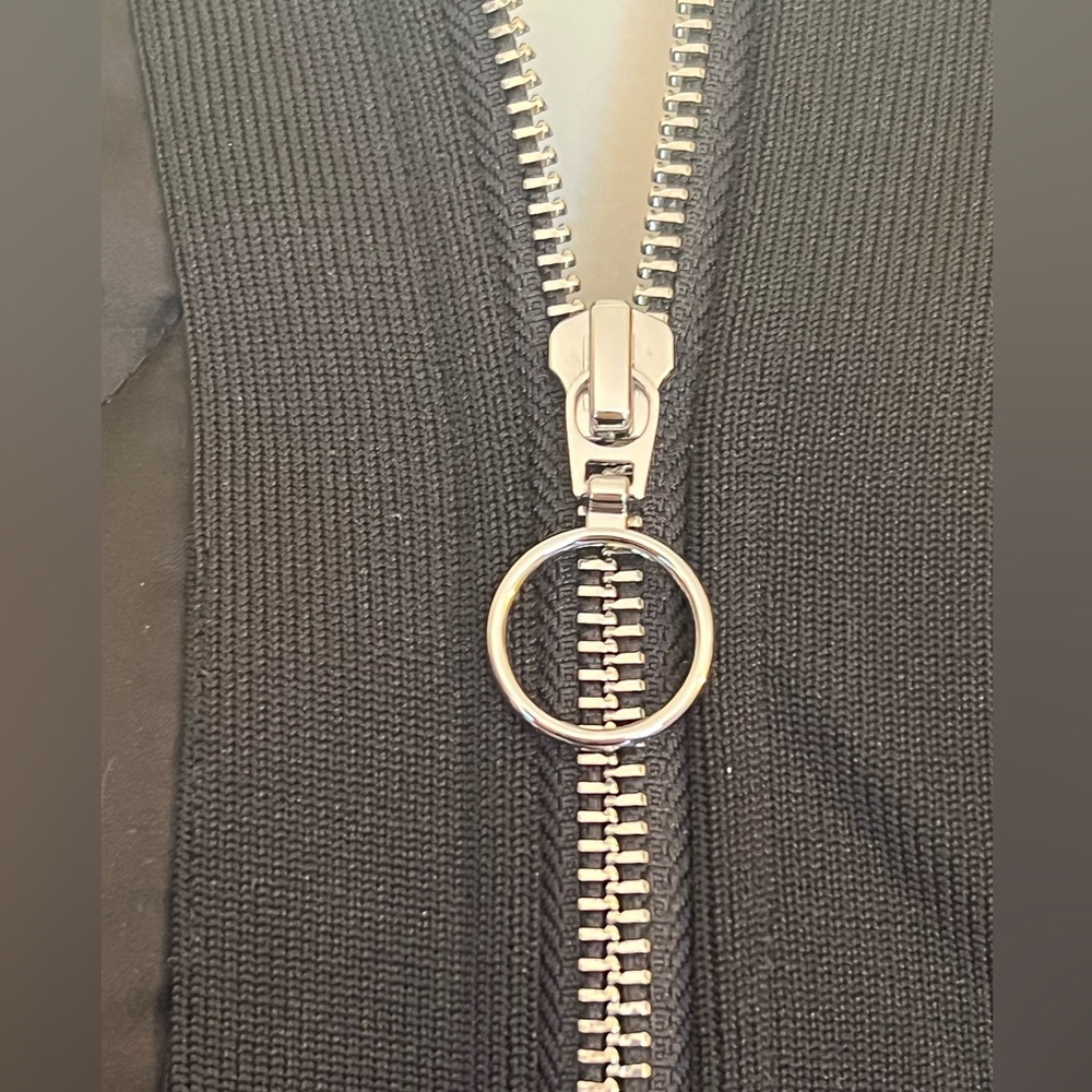 J’adore Worst Behavior Full Zip Branded Bomber Ja… - image 6